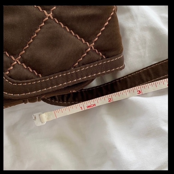 VERA BRADLEY SOFT BROWN QUILTED CROSSBODY BAG - Picture 8 of 9